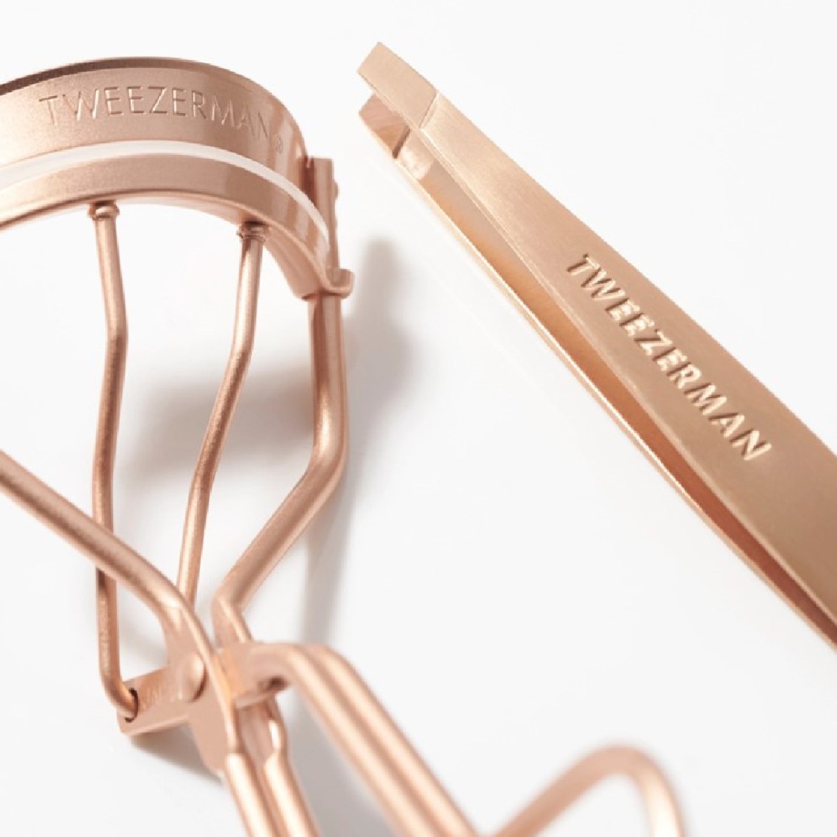 TWEEZERMAN BROW & LASH SET ROSE GOLD